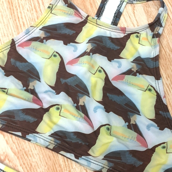 Velvet Sphynx Bikini - tucan print - Picture 2 of 2